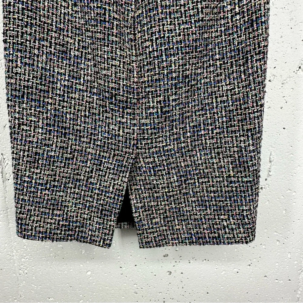 J Crew Women’s size 0 No 2 Black & White Tweed Pencil Skirt